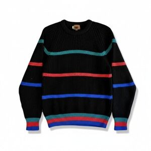 Vintage Boston Traders 100% Pure Wool Sweater Men's Medium Colorful